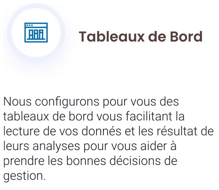 Tableau de Bord